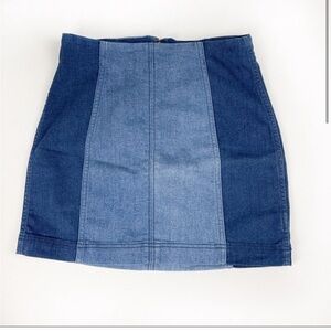 Free People Blue Denim Skirt